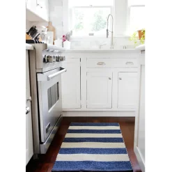 Veranda Indoor / Outdoor Rug 8' x 10', Light Grey & Indigo^Be Home Store