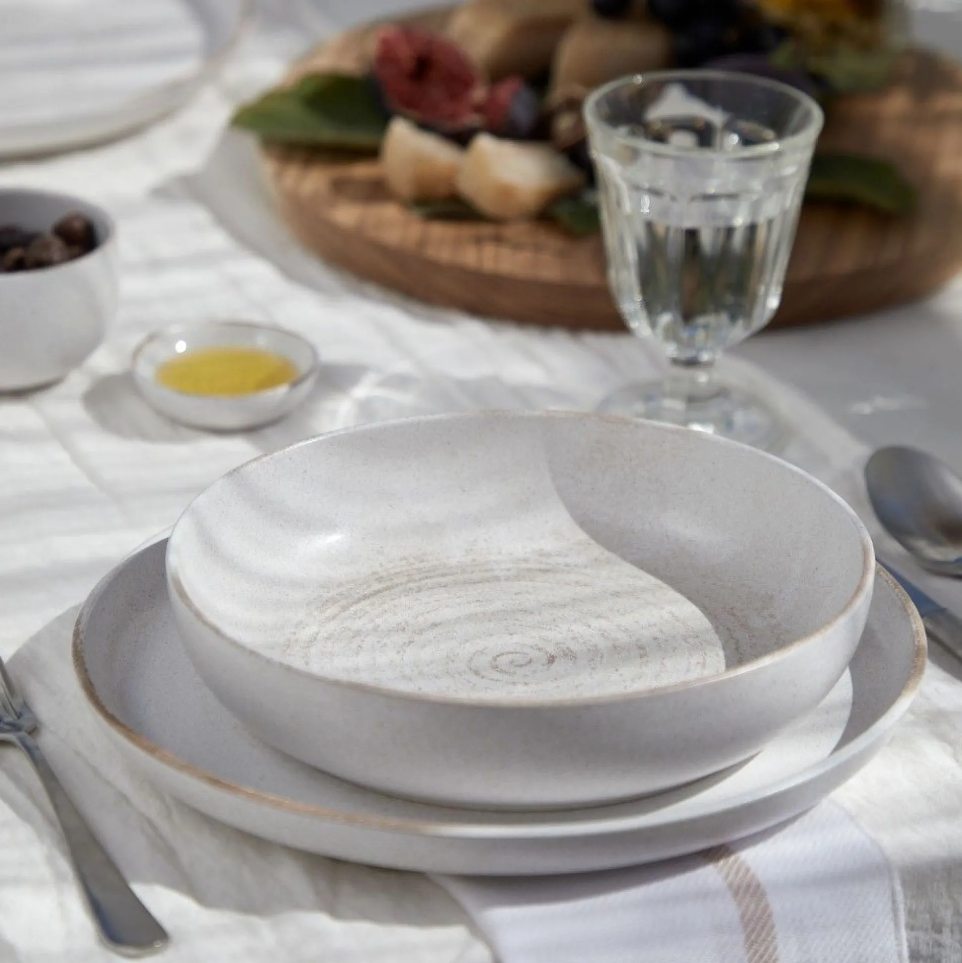 Vermont Soup / Pasta bowl, Cream, Set of 4^Be Home Cheap