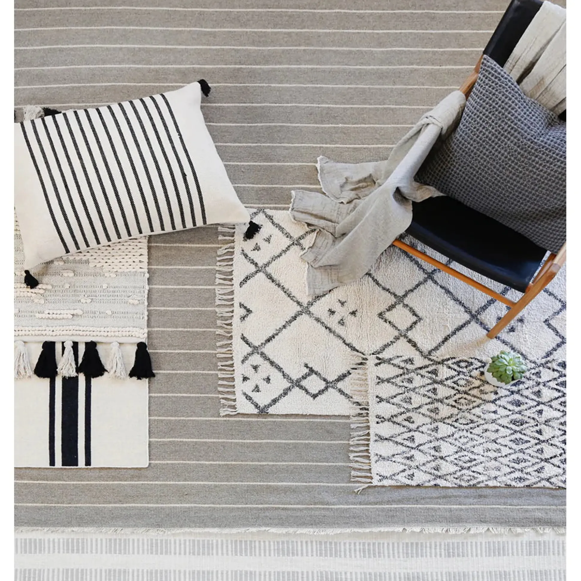 Warby Rug 5' x 8', Light Grey^Be Home Discount