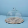 Waterfall Marble Glass Cloche