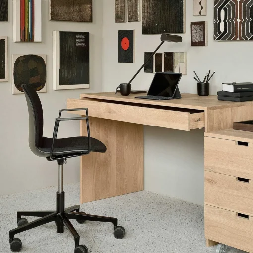 Wave Solid Oak Desk