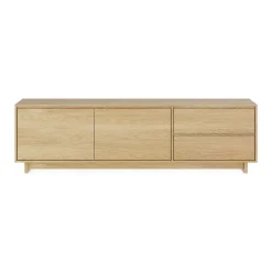 Wave Solid Oak Media Console