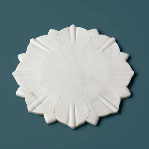 White Marble Lotus Board