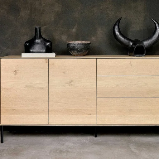 Whitebird Oak Sideboard, 2 Doors, 3 Drawers