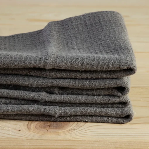 Willow Napkins, Set of 4, Charcoal^Be Home Store