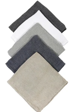 Willow Napkins, Set of 4, Navy^Be Home Best Sale