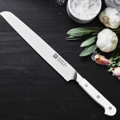 Zwilling Pro Le Blanc, 9" Bread Knife with Serration